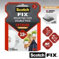 Double face intérieur Extrême 19 mm x 5 m blanc, 13 kg^Scotch New