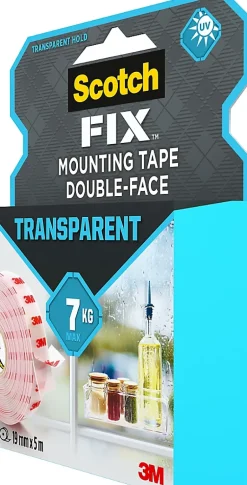 Double face 19 mm x 5 m transparent, 7 kg^3M Discount