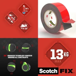 Double face 3M Extrême 19 mm x 3 m transparent, 10 kg^Scotch Sale