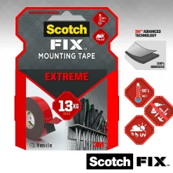 Double face 3M Extrême 19 mm x 3 m transparent, 10 kg^Scotch Sale