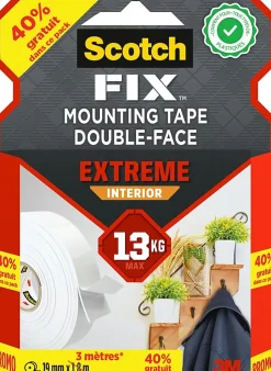 Double face extreme intérieur 19mm 3m 13kg^Scotch Online