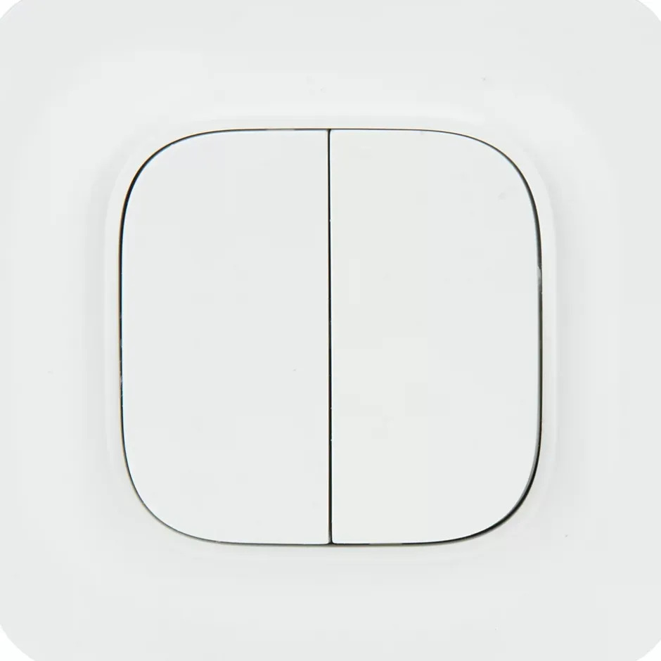 Double interrupteur Kennet blanc complet^Jacobsen Outlet