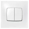 Double interrupteur ou va-et-vient Neptune 0 913 21 coloris blanc 10 A^Legrand New