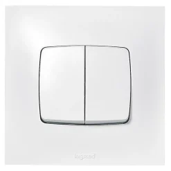 Double interrupteur ou va-et-vient Neptune 0 913 21 coloris blanc 10 A^Legrand New