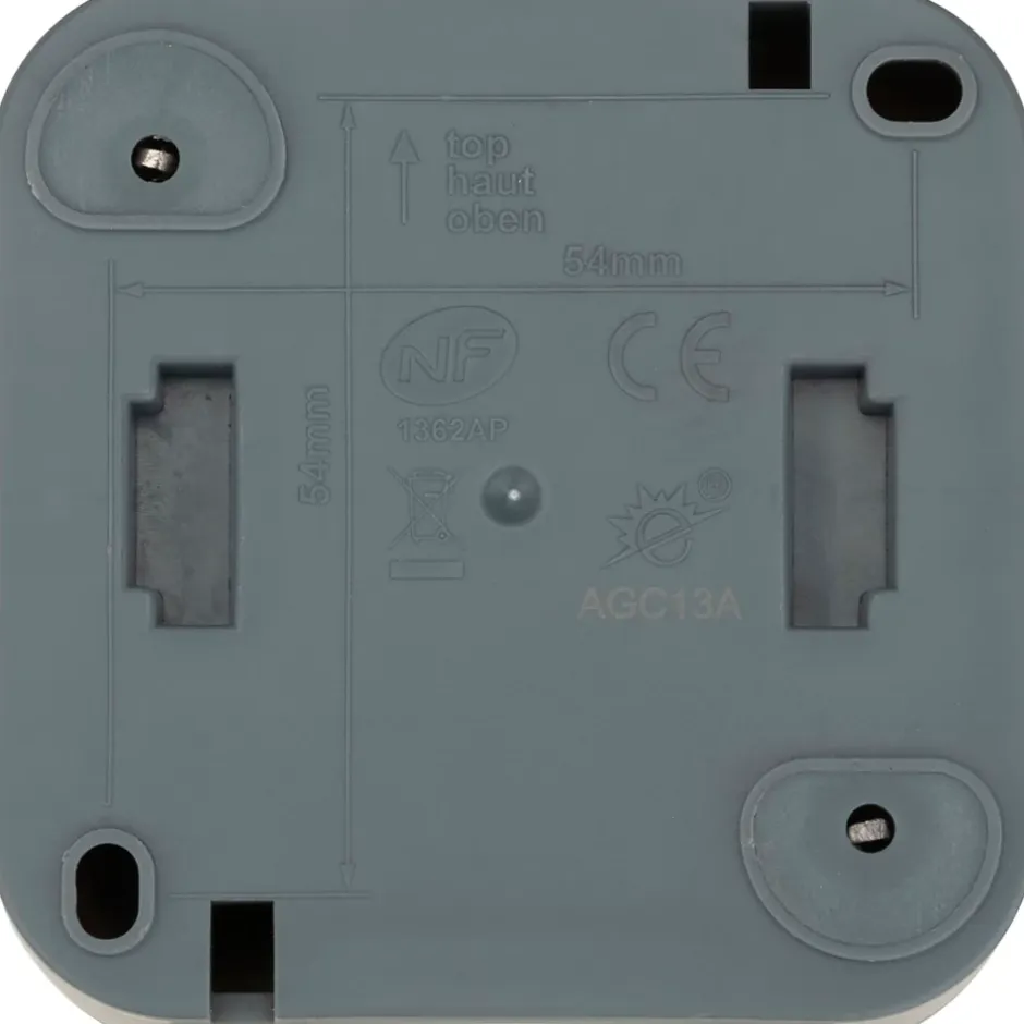 Double interrupteur va-et-vient étanche en saillie Malinn gris complet^Jacobsen