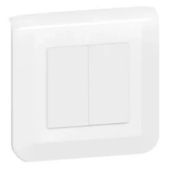 Double interrupteur va-et-vient à vis Mosaïc blanc^Legrand Discount