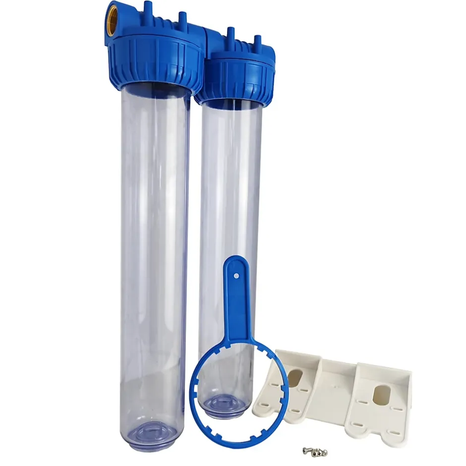 Double Porte Filtre à Eau 20"- 26/34 F Insert Laiton 1"^Toodo New