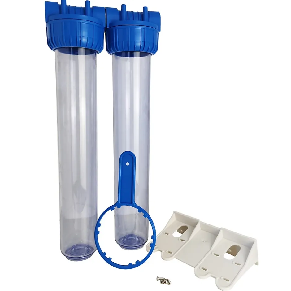 Double Porte Filtre à Eau 20"- 26/34 F Insert Laiton 1"^Toodo New