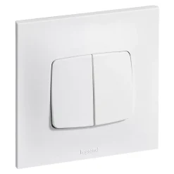 Double poussoir Neptune Blanc-Legrand New