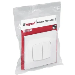 Double poussoir Neptune Blanc-Legrand New