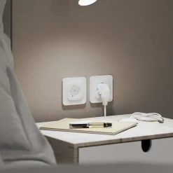 Double prise avec terre Kennet blanc complet-Jacobsen New