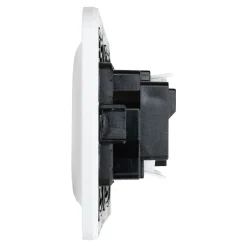 Double prise avec terre prêt câblée Espen blanc composable-Jacobsen Best