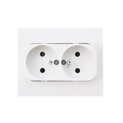 Double prise en saillie blanc complet^ Discount