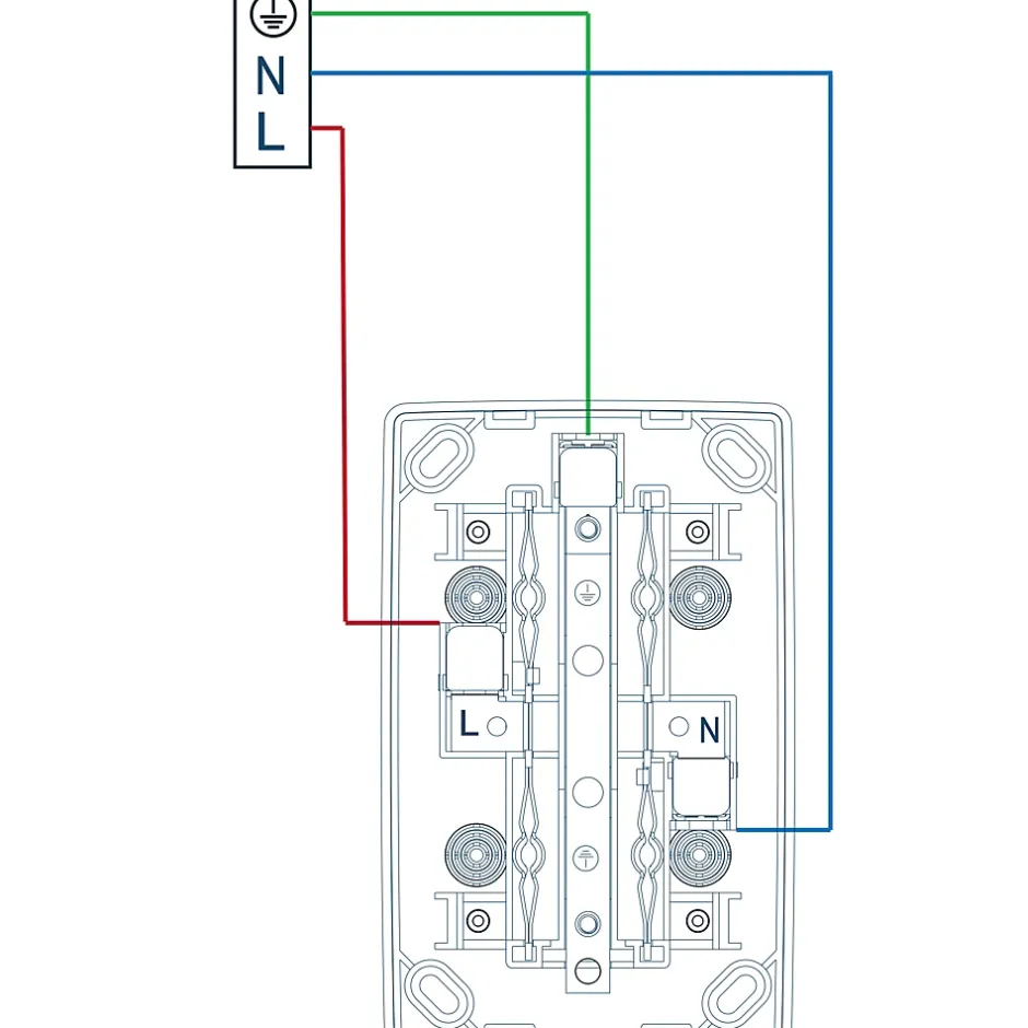 Double prise monobloc en saillie Sigurd blanc complet-Jacobsen Online
