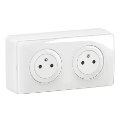 Double prises avec terre précablées Céliane blanc-Legrand Online