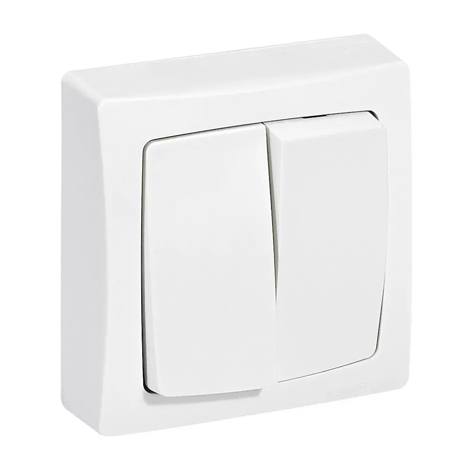 Double va-et-vient ASL blanc-Legrand