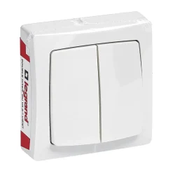 Double va-et-vient ASL blanc-Legrand