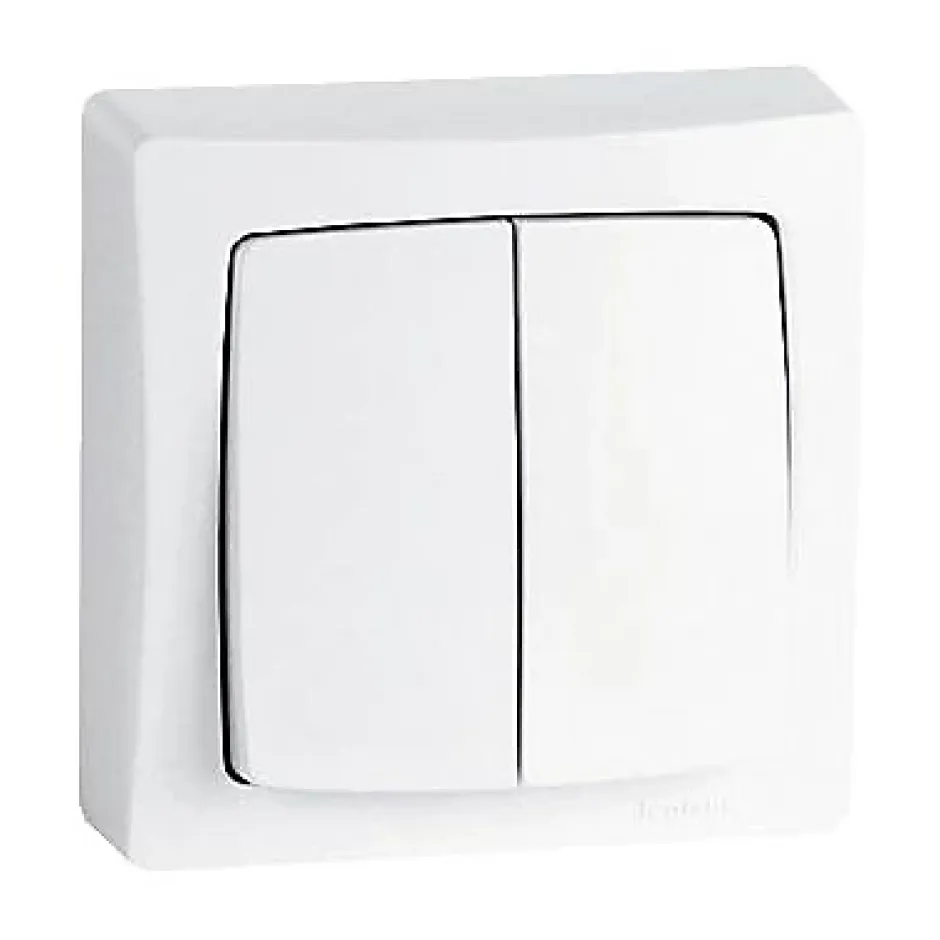 Double va-et-vient ASL blanc-Legrand