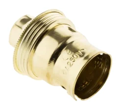 Douille À Baïonnette B22. 150 W. Coloris Or Acier Laitonné 1 Bague^Zenitech Online