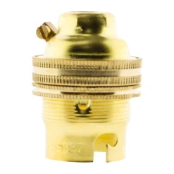 Douille B22 laiton bague borne de terre - double --Zenitech