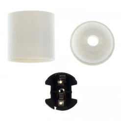 Douille Blanche E27 en Thermoplastique à Chemise Lisse Idéale pour Vos Créations DIY-Lnd Best