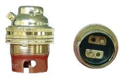 Douille culot B22 laiton double bague^Diall New