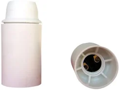 Douille culot E14 chemise lisse blanche-Diall Clearance