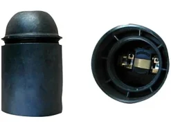 Douille culot E27 thermoplastique noir-Diall