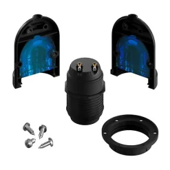 Douille d'extérieur noire E27 IP65 étanche pour câble textile^Lnd Best