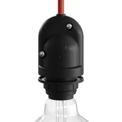 Douille d'extérieur noire E27 IP65 étanche pour câble textile^Lnd Best