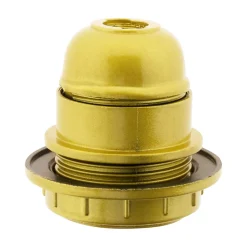 Douille E27 + bague - Doré -^Zenitech Clearance