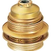 Douille E27 acier laitonné - Raccord diamètre 10mm - Lébénoïd-Lebenoid New
