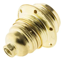 Douille E27 acier laitonné-Zenitech Discount