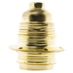 Douille E27 acier laitonné-Zenitech Discount