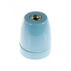 Douille E27 en Porcelaine Bleu - Déco Vintage-Lnd Online