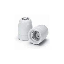 Douille E27 en Porcelaine Blanche - Déco Vintage^Lnd Online