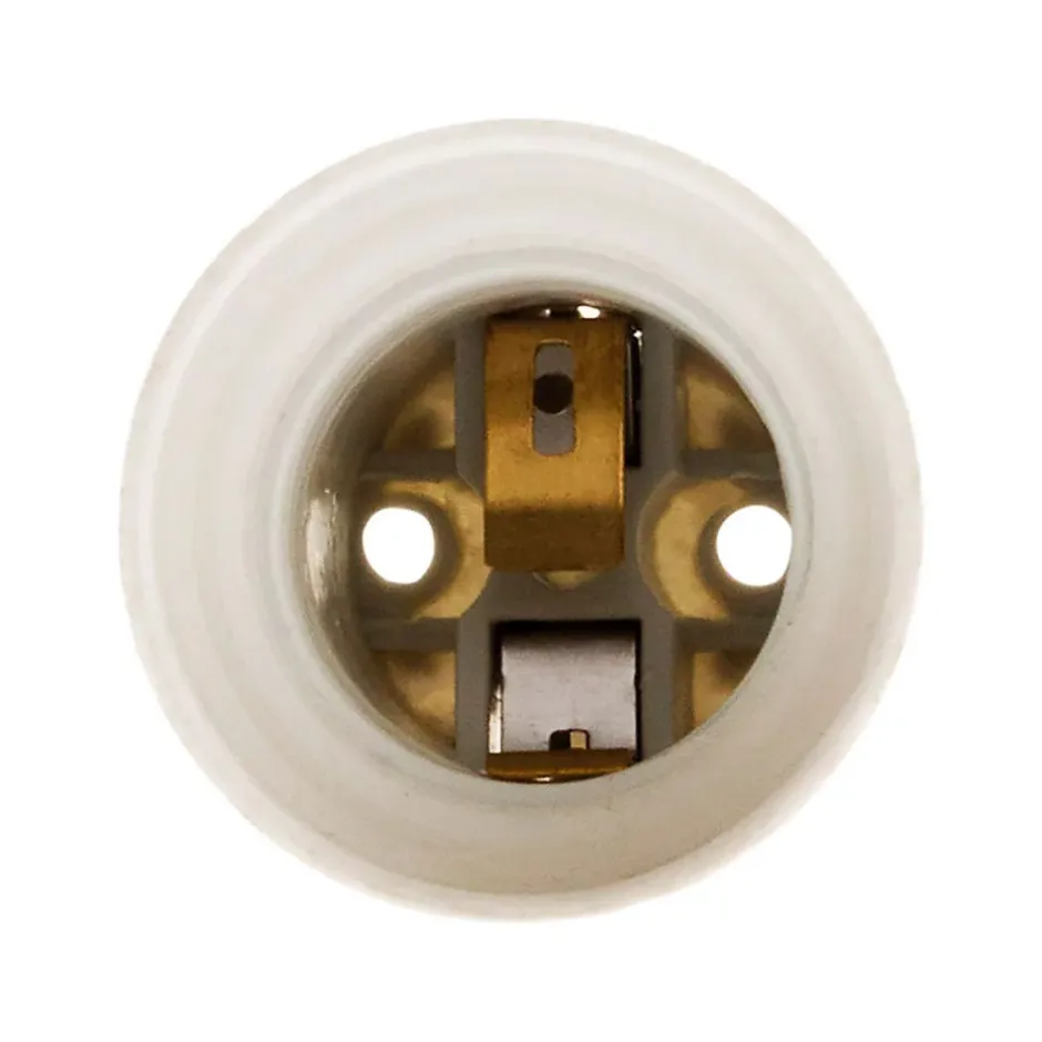 Douille E27 Résine Borne à vis - Blanc -^Zenitech