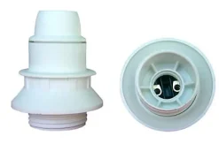 Douille E14 semi fileté + bague blanc^Diall