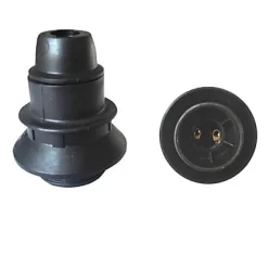 Douille E14 semi fileté + bague noir-Diall Sale