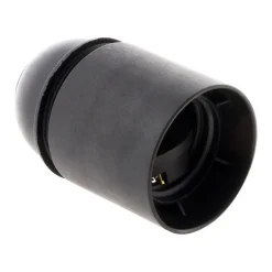 Douille lisse sans bague E27 - Noir --Zenitech New
