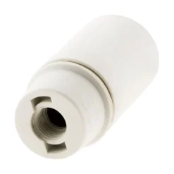 Douille lisse sans bague E14 - Blanc -^Zenitech Online