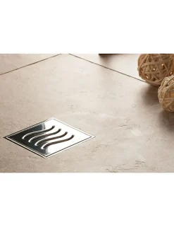 Drain de douche carré en acier inoxydable CONFLUO TIDE 15x15 cm^Karag Best