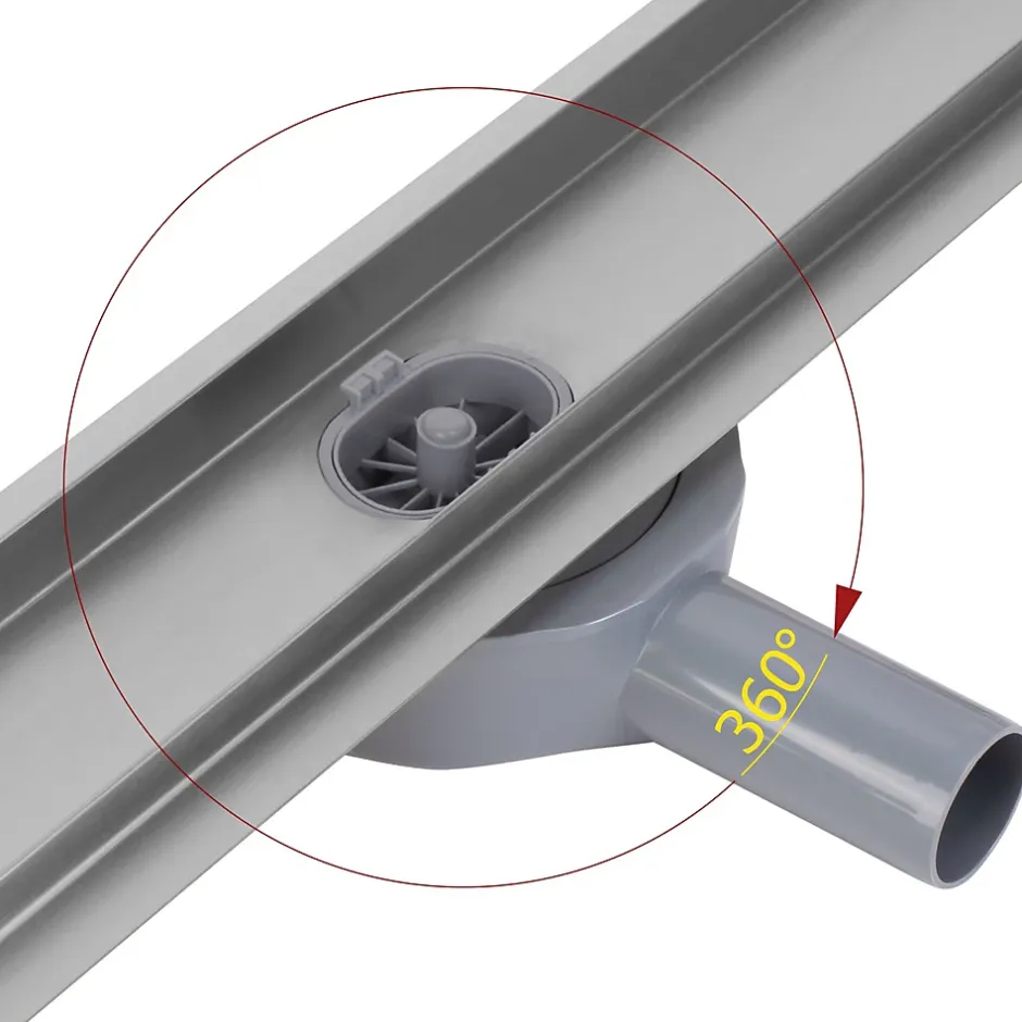 Drain Linéaire Neox Pro 90 Brush Steel-Rea Discount