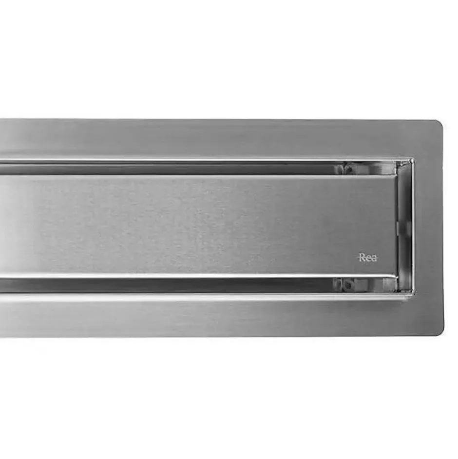 Drain Linéaire Neox Pro 90 Brush Steel-Rea Discount