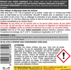 Détachant dégraissant 1L pour sols-Fila