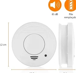 Détecteur de fumée Capteur Optique Bouton de Test 85 DB-Nature Pro Outlet