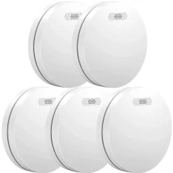Détecteur de fumée Safety Pro - Batterie 10 ans - Détecteur de fumée - Alarme incendie - 5 pièces^Aroha Clearance