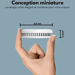 Détecteur de fumée Safety Pro Mini - Batterie 10 ans - Détecteur de fumée - Alarme incendie^Aroha Discount