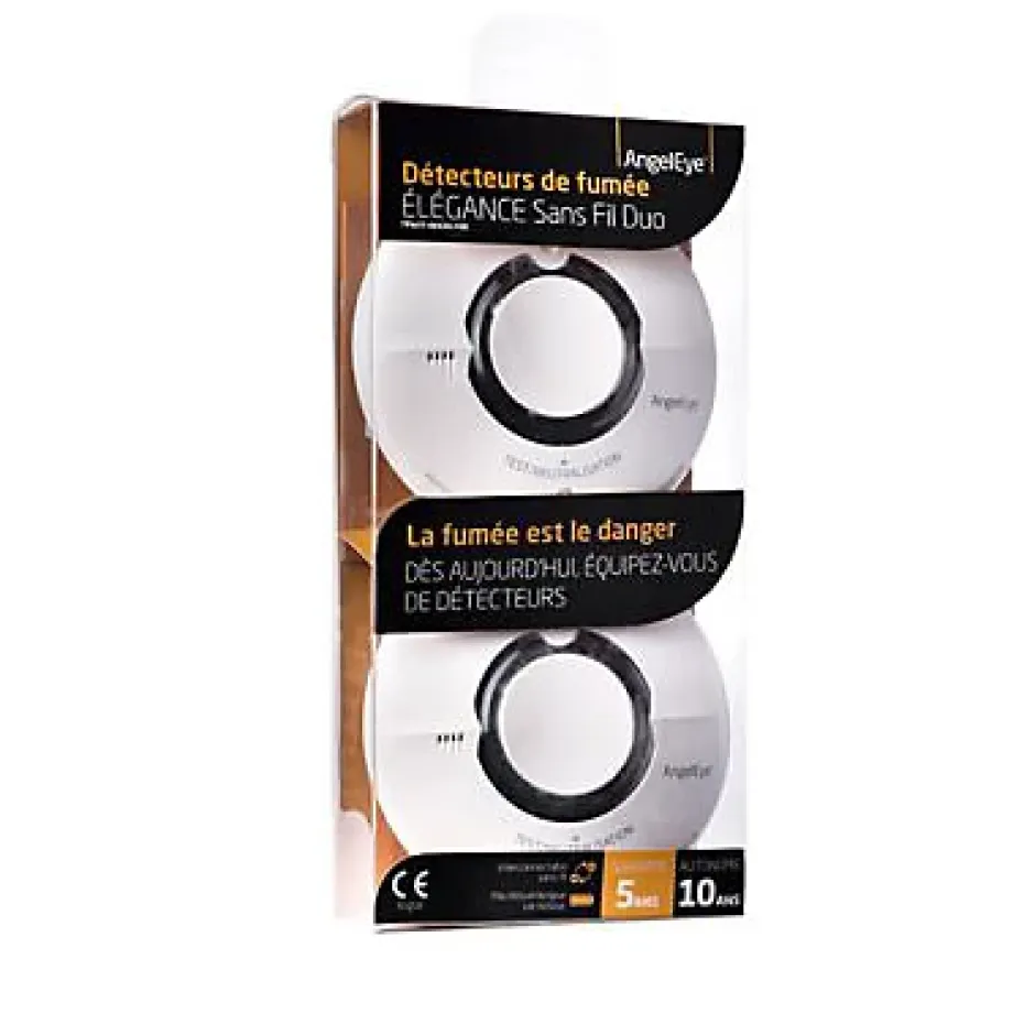 Détecteur de fumée autonome Duo Elegance, 2 pièces-Angeleye Sale
