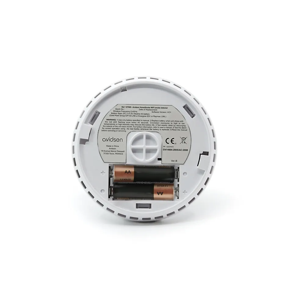 Détecteur de fumée connecté wifi HomeSmoke - - 127065^Avidsen Online